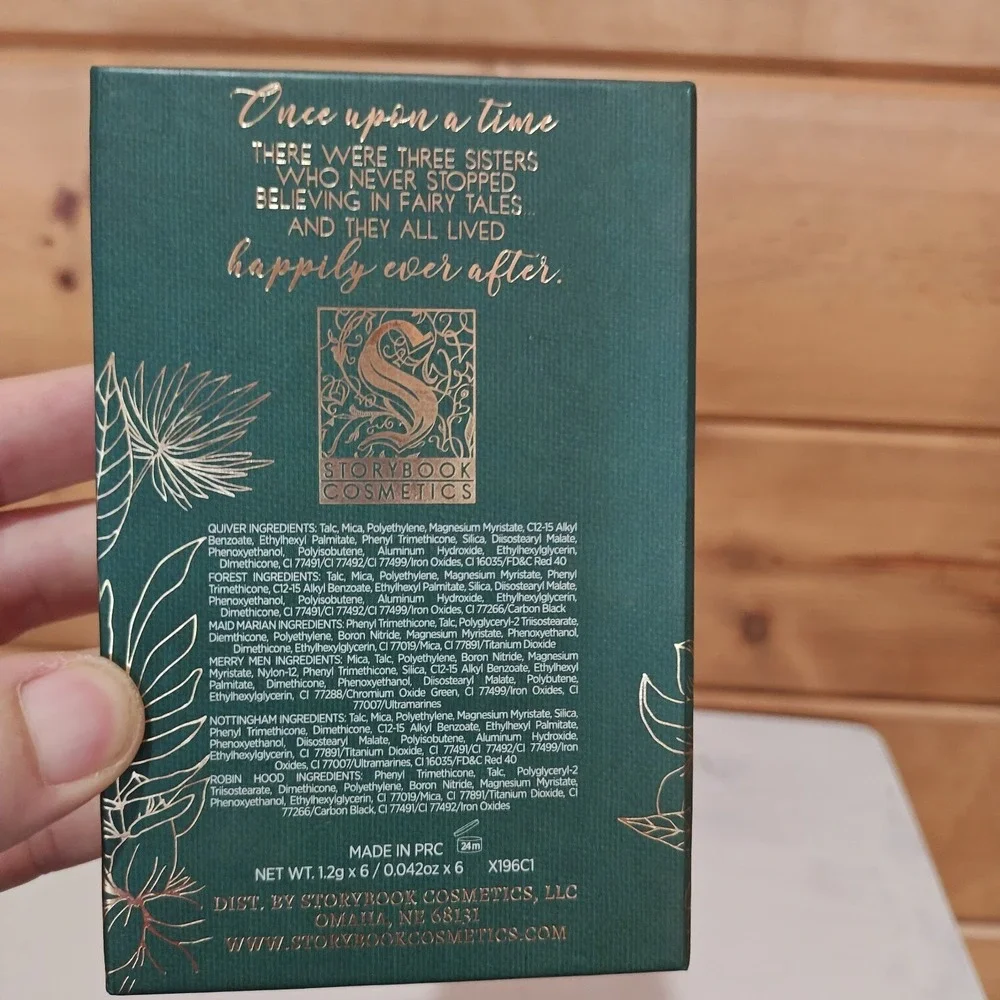Storybook Cosmetics Fairy Tales Robin Hood eyeshadow palette Book